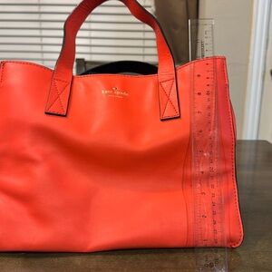 Kate Spade Bold Red Leather Tote
